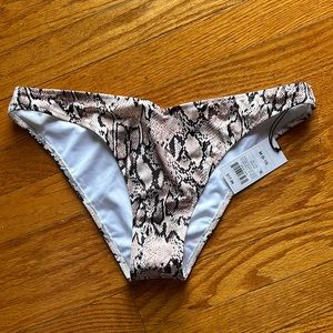Extra Cheeky Snakeskin Bikini Bottoms (new)